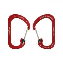 Nite Ize CSLA4-10-R6 SlideLock Carabiner, Size #4, Red