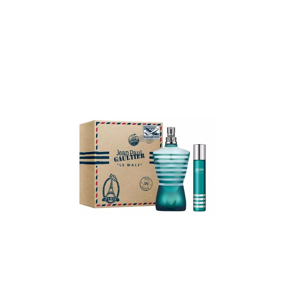 Jean Paul Gaultier Le Male 2 Pcs Set: 4.2 Eau De Toilette + 0.67 Eau De Toilette-image-OPC-PBYHWCM-NEW