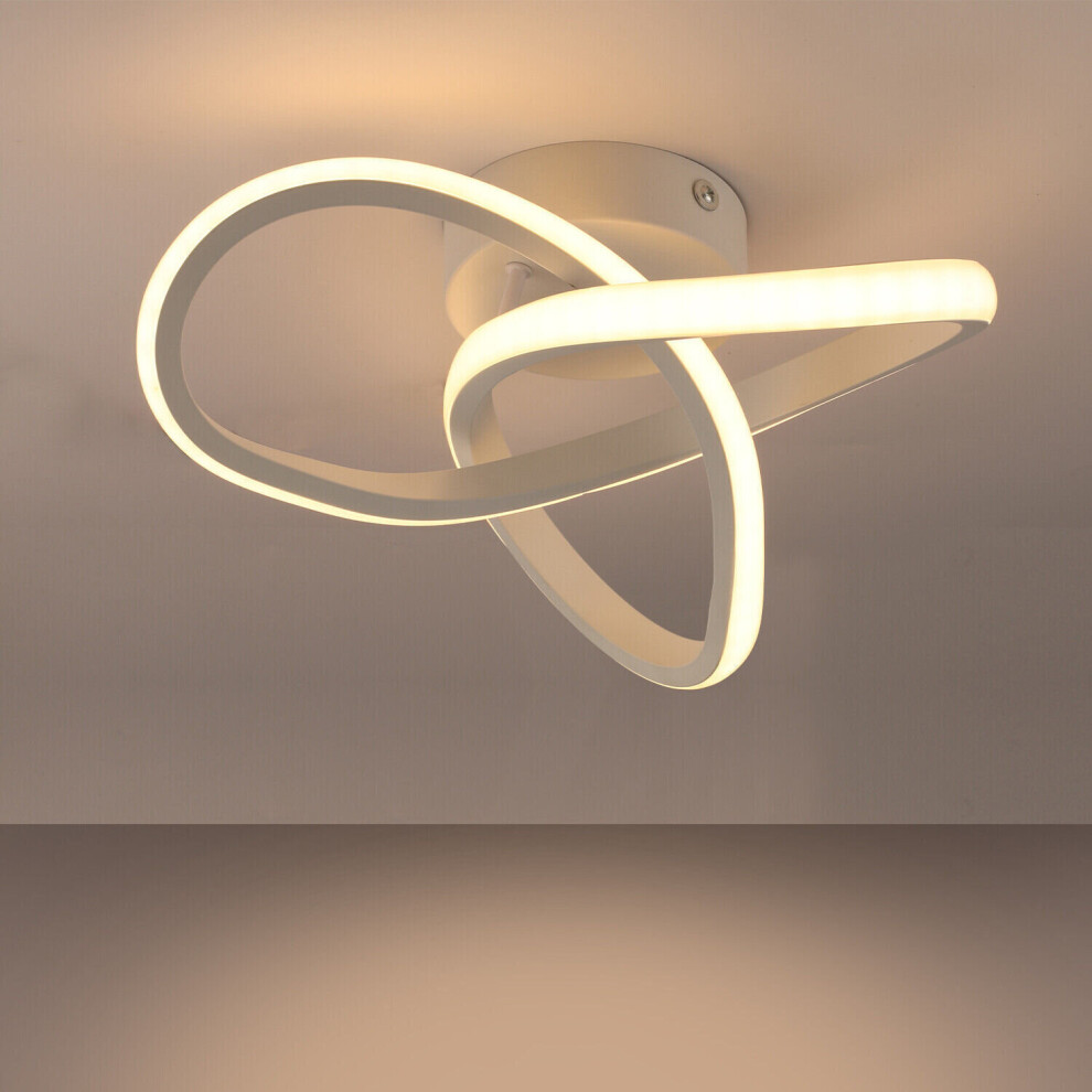 Modern Led Ceiling Light White Nordic Style Chandelier Creative Design Ceiling Lamp for Bedroom, Kitchen, Corridor, Restaurant, Balcony, Cold White