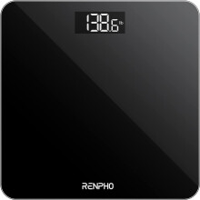 Digital Bathroom Scales for Body Weight Scale Electronic Bath Scales with High Precision Sensors Accurate People LED Display Step On Black Core 1S
