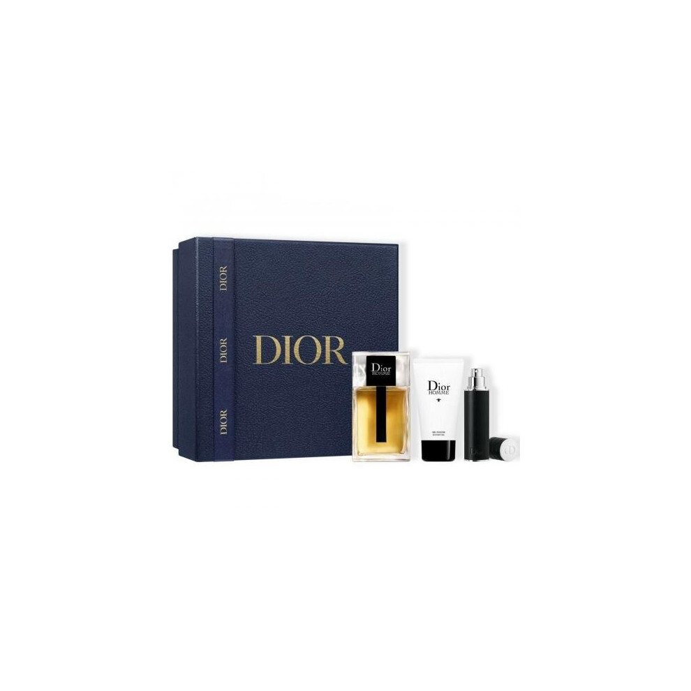 Dior Homme 3 Pcs Set: 3.4 Eau De Toilette + 0.34 Eau De Toilette + 1.7 Shower Gel