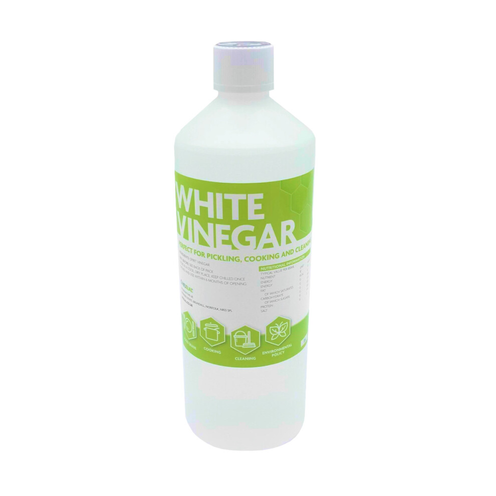 Hexeal (1L) Vinegar | Food Grade Suitable For Cleaning, Baking, Cooking And Pickling | 500Ml - 25L White