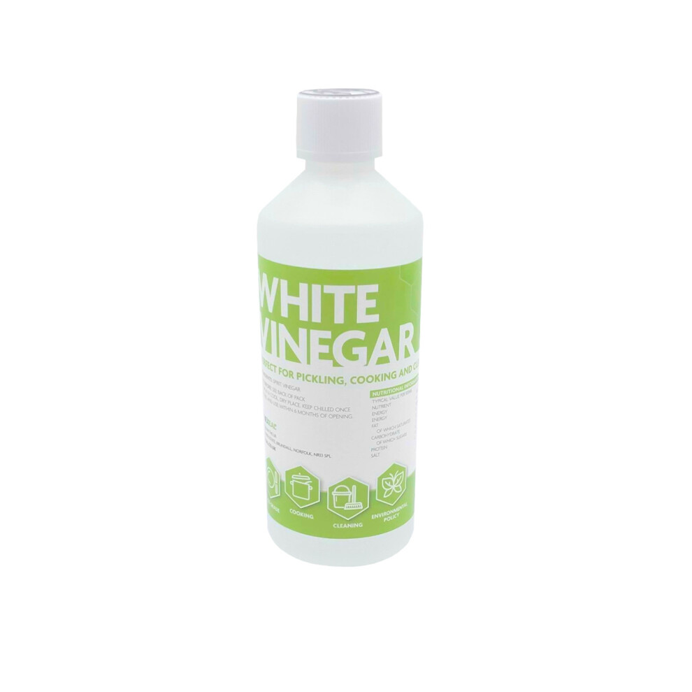 (500ml) Hexeal WHITE VINEGAR | Food Grade Suitable for Cleaning, Baking, Cooking and Pickling | 500ml - 25L