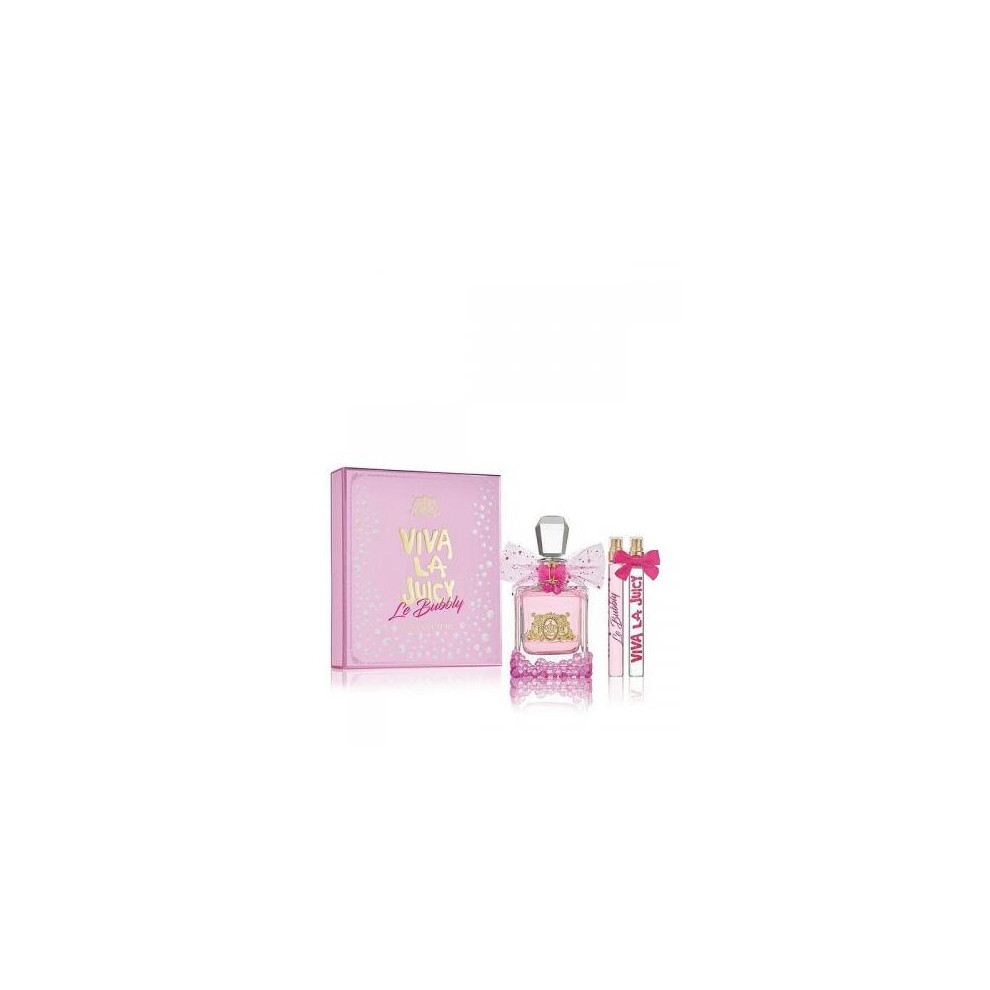 Viva La Juicy Le Bubbly 3 Pcs Set: 3.4 Eau De Parfum Spray + 0.33 Eau De Parfum Spray + Viva La Juicy 0.33 Eau De Parfum Spray