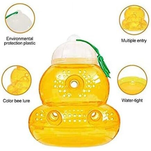 DIVCHI 2Pack Wasp Trap - Wasp Catcher& Bee Trap Hourglass-shaped 1