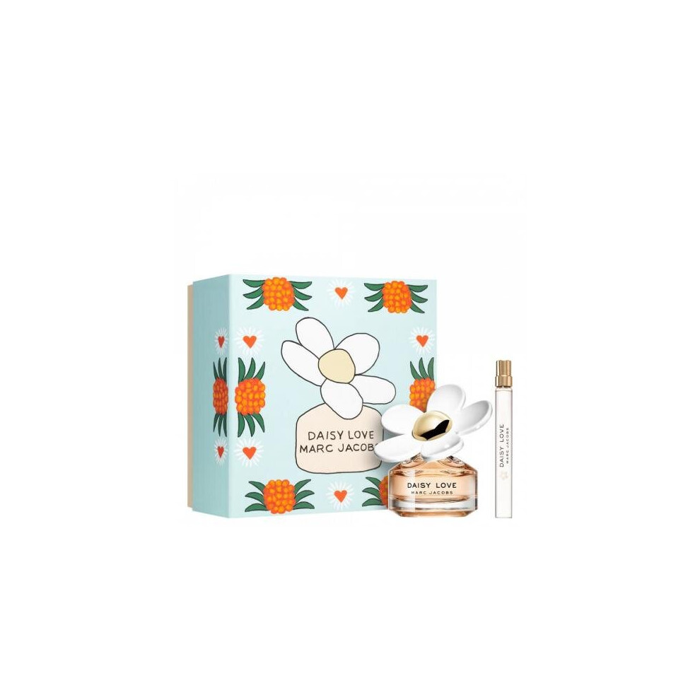 Marc Jacobs Daisy Love 2 Pcs Set: 1.7 Eau De Toilette Spray + 0.33 Eau De Toilette Spray (Hard)
