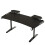 Ergonomic Gaming Desk with Shelf Led Lights Computer Workstation Table 2