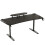 Ergonomic Gaming Desk with Shelf Led Lights Computer Workstation Table 6