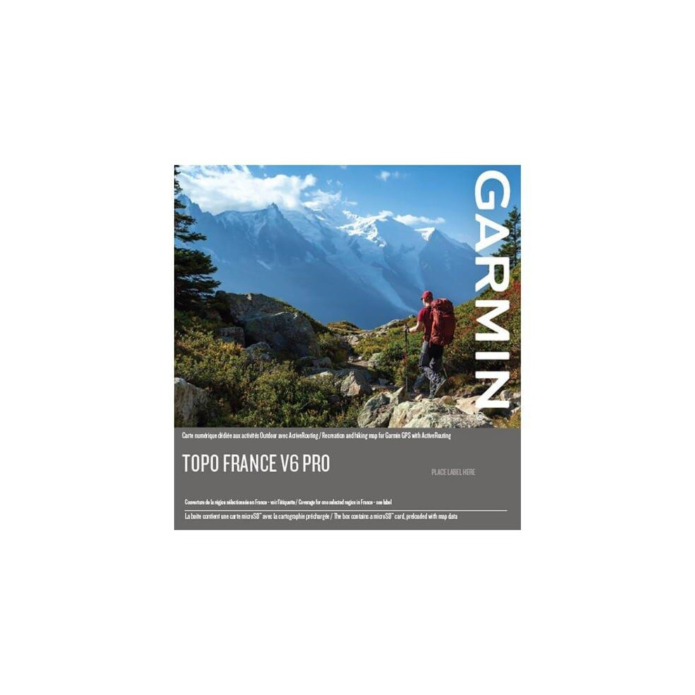 Garmin TOPO France v6 PRO, Montagne micro SD/SD card