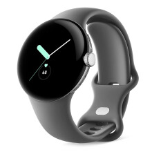 Relógio inteligente GOOGLE Pixel Watch - 41 mm - Prata polido Ativo - Pulseira Charcoal
