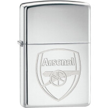 Arsenal Zippo High Polished Chrome Lighter