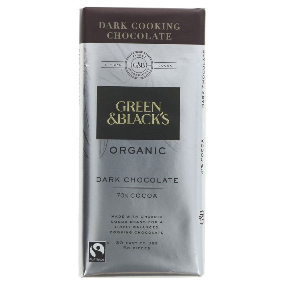 Green & Blacks Dark Cooking Chocolate-Organic 150g ( pack of 15 )