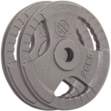 (2 x 20 kg) RIP X Pair Olympic Weight Plates 2" Cast Iron 3 Grip Rim 1.25-20KG Body Building