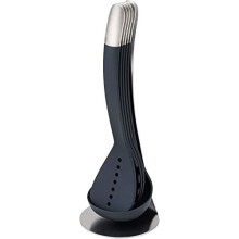 Joseph Joseph Nest 5-Piece Utensils Set with Magnetic Stand - Space-Saving, Heat-Resistant to 200C/392F, Dishwasher Safe