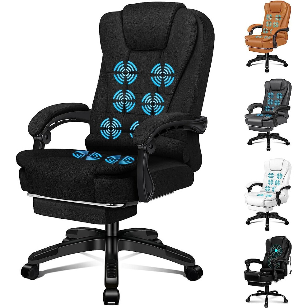 (Fabric Black) ELFORDSON Massage Office Executive Chair