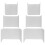 Acrylic Display Risers, Clear Rectangle Stands Shelf for Display 6Pcs 4