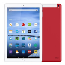 10.1 Inch Tablet Pc Dual SIM 4G Phone Tablet WIFI Android 8.1 Tablet with 4G RAM and 64GB ROM Phone Pad Tablet, Red