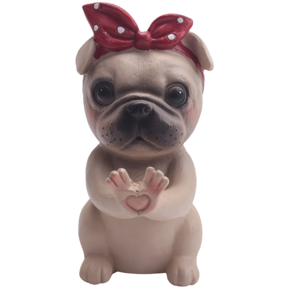 Dog Glasses Holder Stand Eyeglass Retainers Sunglasses Display Cute Gift (Pug)