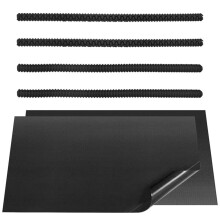 Lot de 4 protections de grille de four en silicone noir + 2 tapis de protection antiadhésifs pour four pour garder le four propre et le protéger
