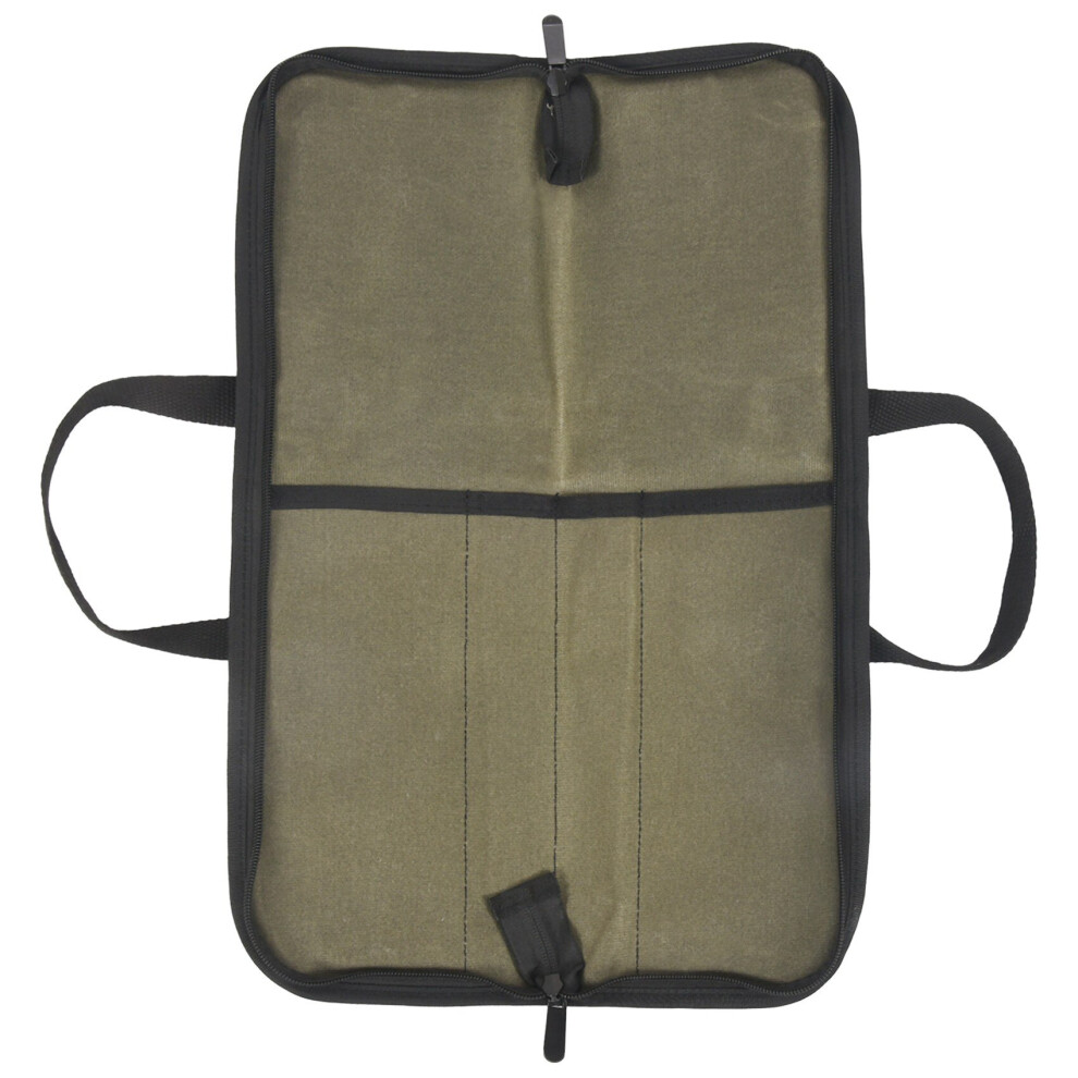 Knife Bag(4 Slots), Chef Knife Case Waxed Canvas Roll Storage Knife Carrying Pouch For Men&Women Green 4763973103845