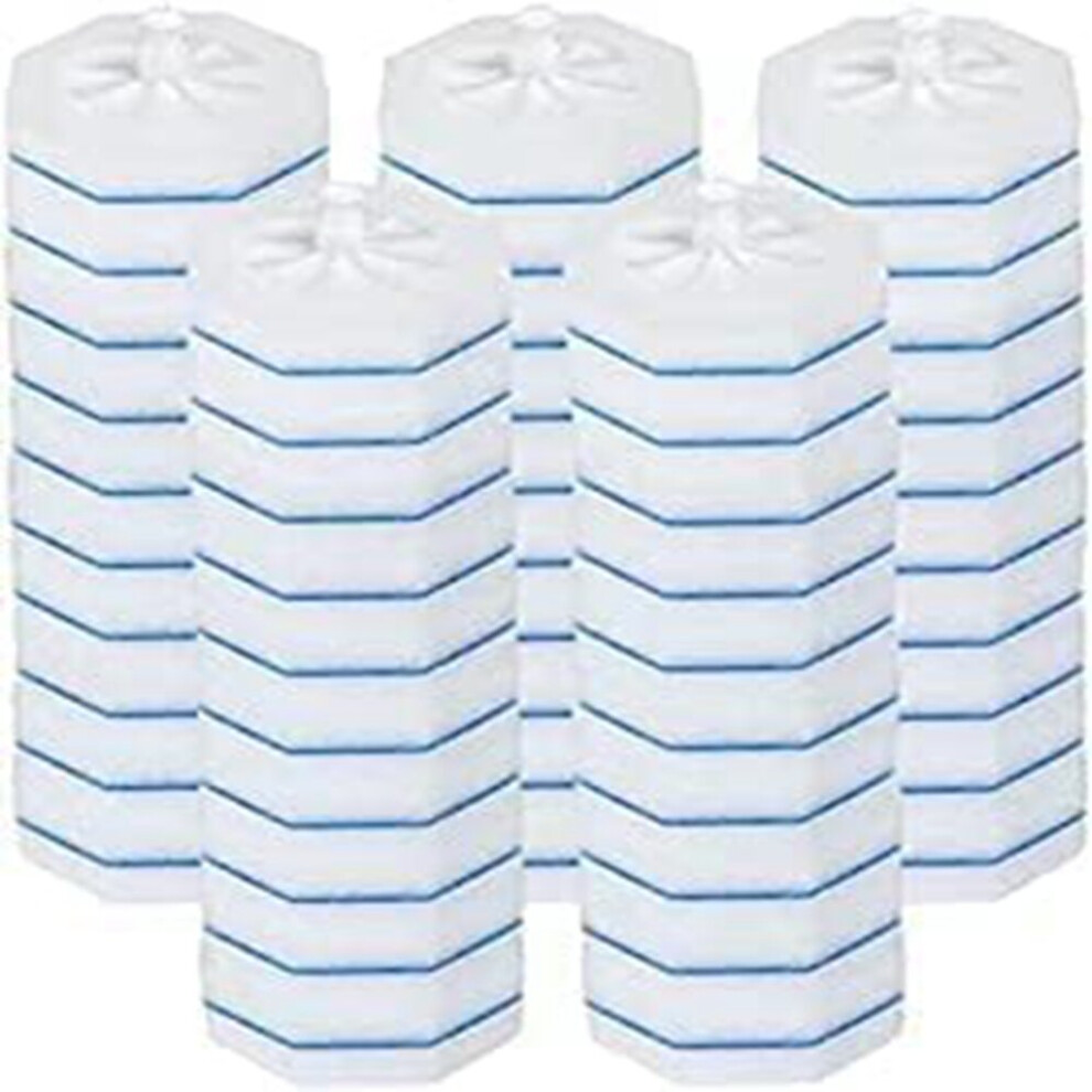 Tlily 50Pcs Upgraded Toilet Brush Wand Disposable Toilet Cleaning Wand Head Compatible Wand Refills