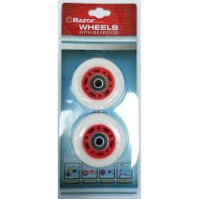 Razor FlashRider/PowerWing 64mm Rear Wheels - Red hub (set of 2)