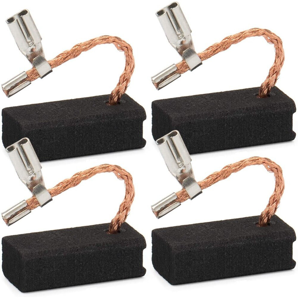 4PCS Carbon Brush Compatible for DWP611 450 Router, Replacement for DWP611PK, A27343 (6X9X19.5 mm)