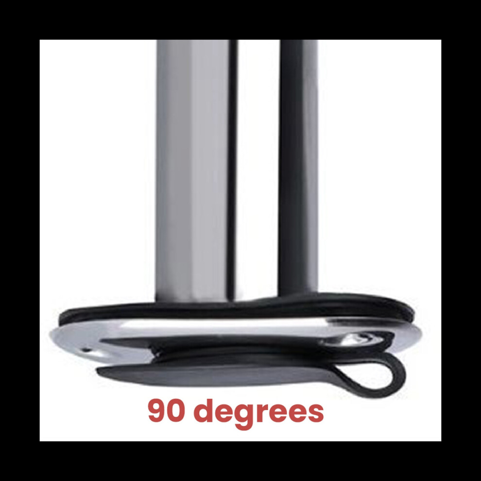 90 Degree Fishing Pole Stand Stainless Steel Embedded Mount