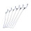 6pcs Cucharas de Acero Inoxidable de Mango Largo para TÃ CafÃ Helado Cubiertos 1