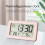 LED Digital Clock Electronic Digital Screen Desktop Clock Office Backlight Snooze Data Calendar Clocks -White 2