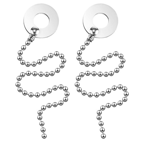 2 Pieces Cymbal Chain Drum Set Drum Cymbal Chain Cymbal Extension Chain for Adult, Child, Band and Drum Lover