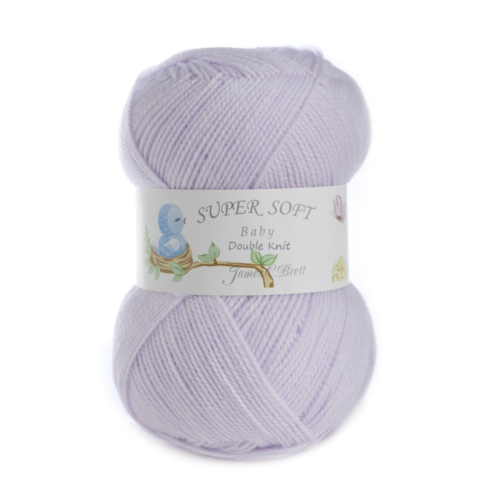 (4BB3 (Lilac)) James Brett Acrylic Baby Double Knit Knitting Yarn 400g