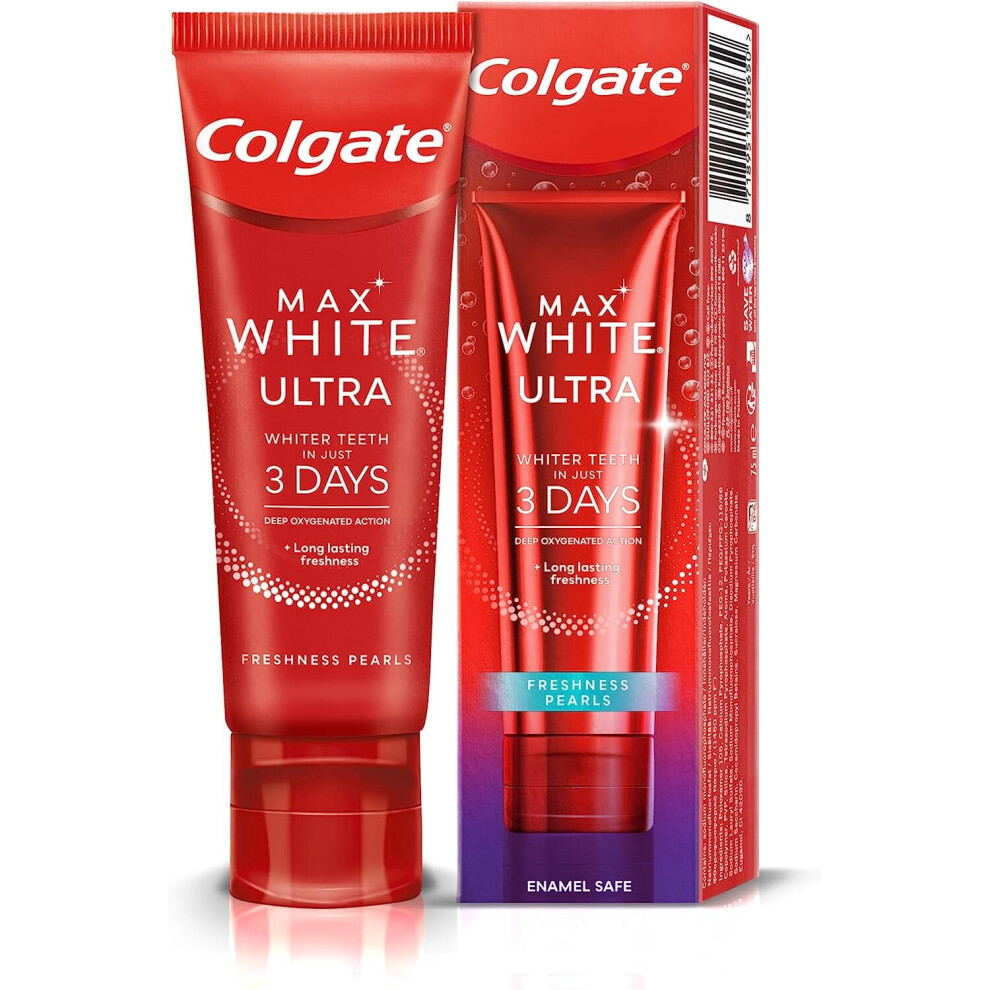 Colgate Max White Ultra Freshness Teeth Whitening Toothpaste 75ml