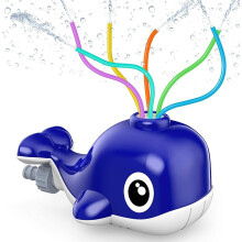 Water Spray Whale Fun Rotating Garden Summer Lawn Sprinkler Toy Kids Pets Dogs