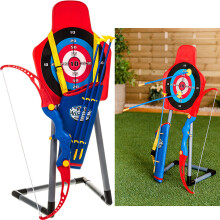 Bow & Arrows Archery Set with Target, Blow Pipe & Darts Summer Garden Party Game