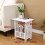 Small Bedside Table Cabinet Side End Coffee Tea Table Nightstand Storage Shelf 4