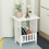 Small Bedside Table Cabinet Side End Coffee Tea Table Nightstand Storage Shelf 5