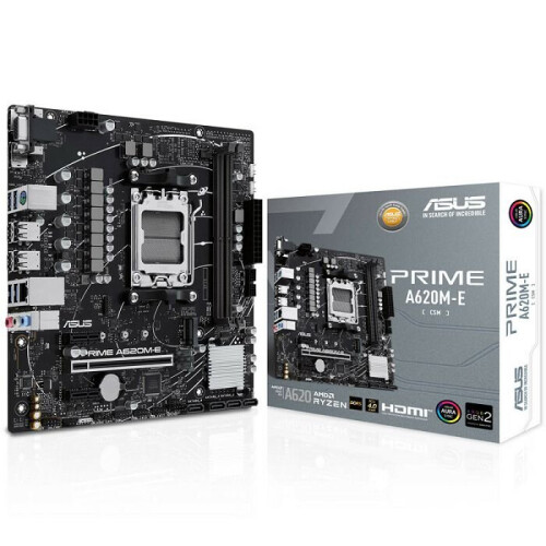 ASUS Placa Mãe - ASROCK - Prime A620M-E-CSM - Micro ATX - DDR5 - 96 Go