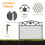 Dekorative Gartenzaun 5Pcs Schwarz Metall Garten Barriere 6