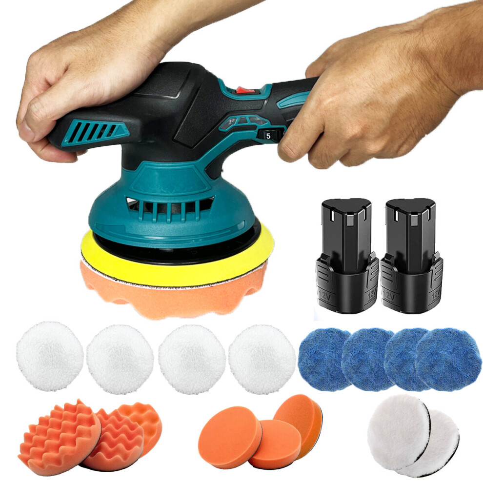 6"Cordless Polisher Buffer Sander Car Polishing Machine Buffing+Batter