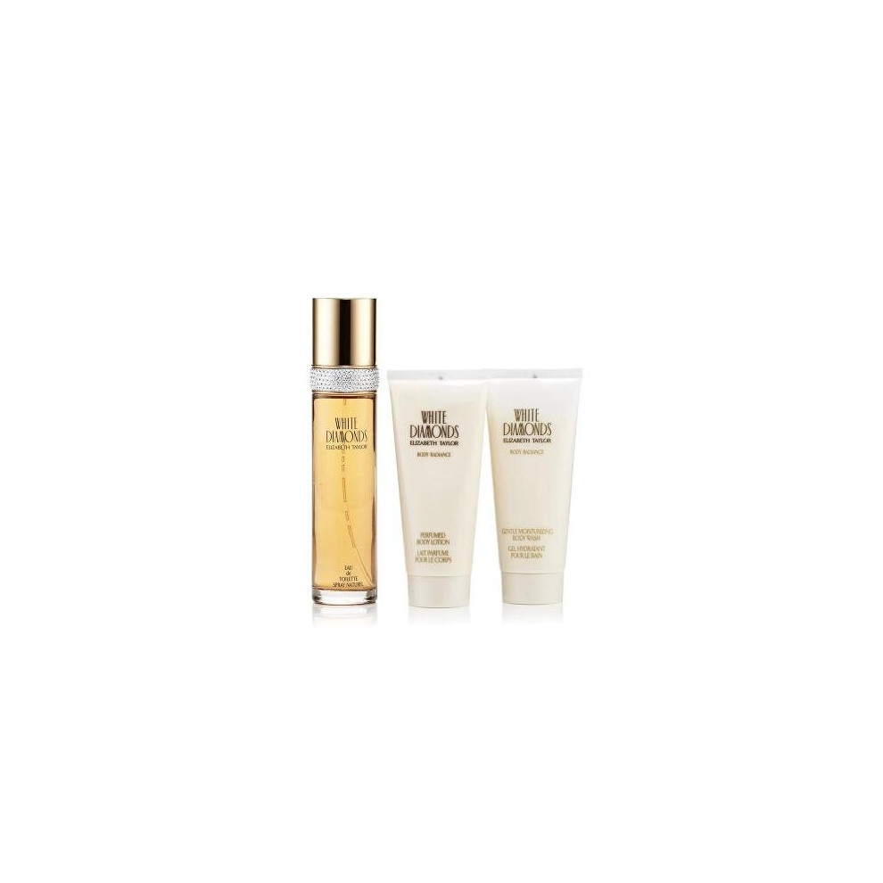 White Diamonds 3 Pcs Set: 0.5 Eau De Toilette Spray + 1.7 Body Lotion + 1.7 Shower Gel