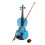 4/4 Full Size Acoustic Violin Set with Case Bow Rosin Bridge Blue 11