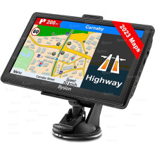 7" Sat Nav for Car, GPS Navigator with UK Europe Maps, Postcode, Speed Camera Alert, Lane Guidance Assist,Navigation for Truck Lorry HGV Motorhome