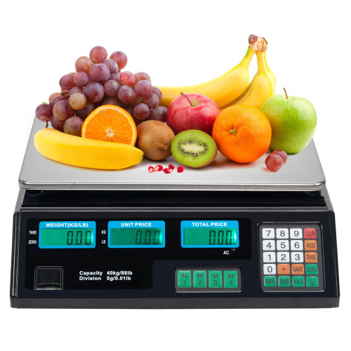 40kg/5g Digital Price Computing Scale for Market Vegetable Fruit Weight 1