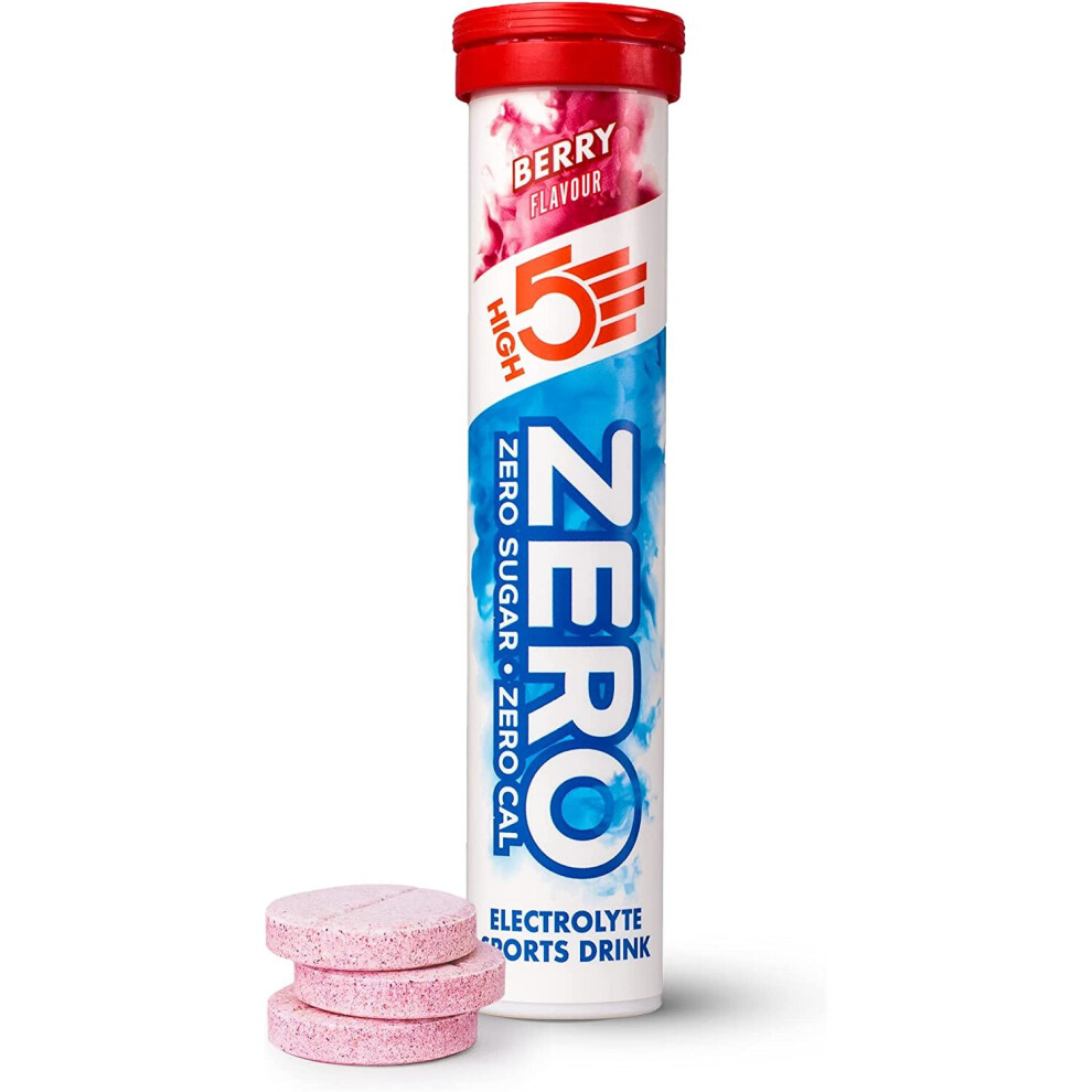High5 Zero Electrolyte Hydration Tablets Added Vitamin C (Berry Count (Pack Of 1)) Size 20