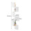5 Tier Corner Shelf Floating Wall Shelves Display Bookcase Home Decor 4