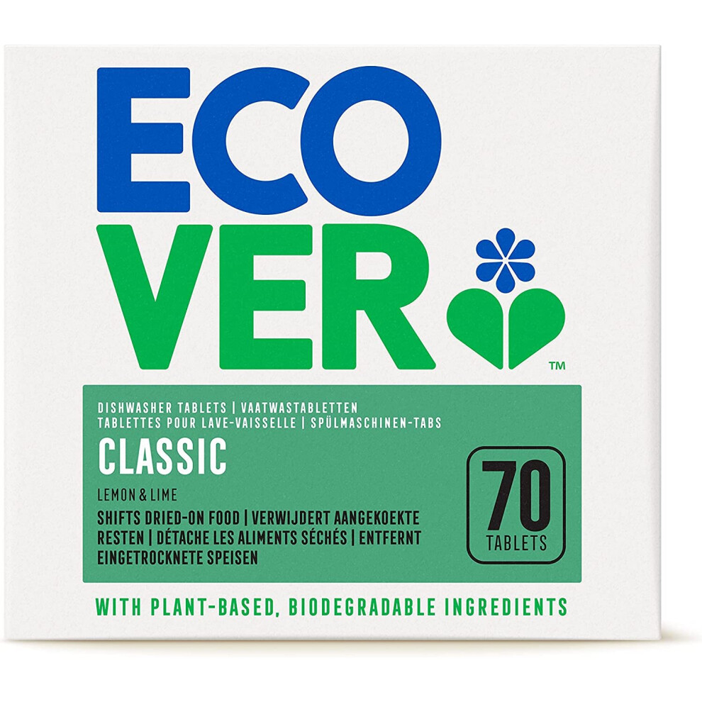 Ecover Classic Dishwasher Tablets, 70 Tablets