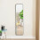 Living And Home (Black) Full Length Mirror with Door Hanging 1