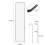 Living And Home (Black) Full Length Mirror with Door Hanging 6