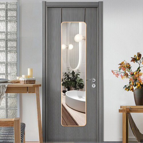 Living And Home (Gold) Full Length Mirror with Door Hanging